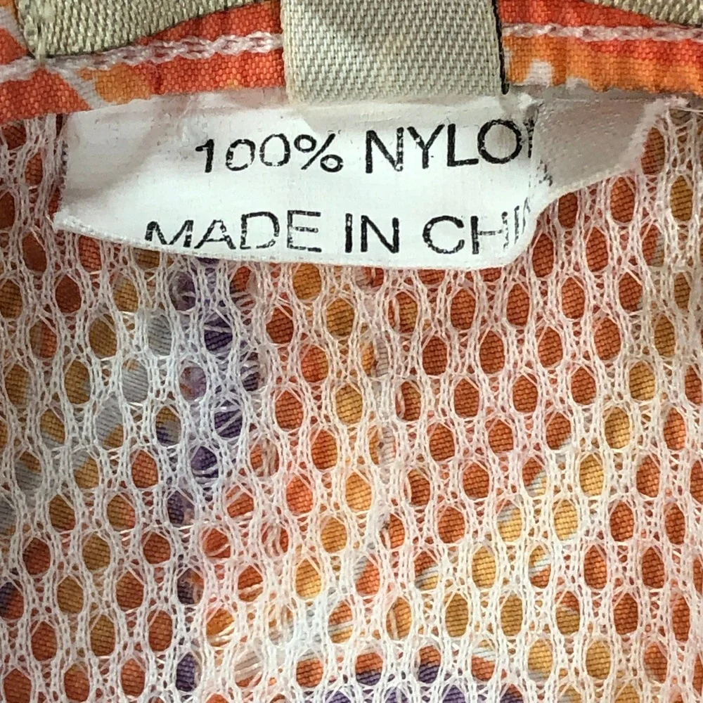 Peter Millar Mens Swim Trunks Large (Fits XXL) Orange Paisley Drawstring Regular